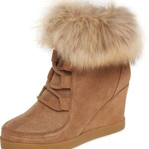 Cecelia New York womens Holly Chestnut Size 6 Fur Boot